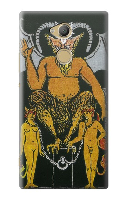 S3740 Tarot Card The Devil Hülle Schutzhülle Taschen für Sony Xperia XA2 Ultra
