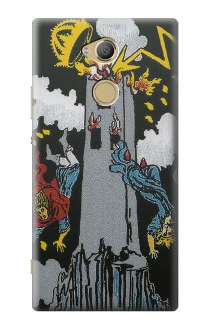 S3745 Tarot Card The Tower Hülle Schutzhülle Taschen für Sony Xperia XA2 Ultra