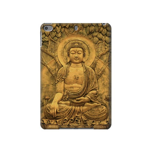 S2452 Buddha Bas Relief Art Graphic Printed Hülle Schutzhülle Taschen für iPad mini 4, iPad mini 5, iPad mini 5 (2019)