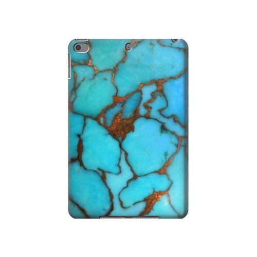S2685 Aqua Turquoise Gemstone Graphic Printed Hülle Schutzhülle Taschen für iPad mini 4, iPad mini 5, iPad mini 5 (2019)