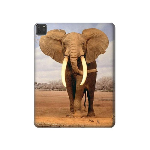 S0310 African Elephant Hülle Schutzhülle Taschen für iPad Pro 11 (2021,2020,2018, 3rd, 2nd, 1st)