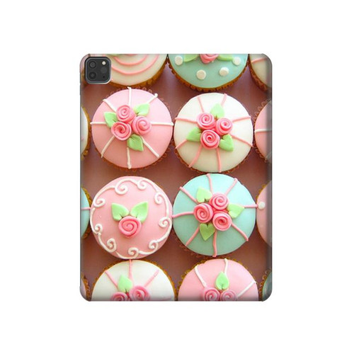 S1718 Yummy Cupcakes Hülle Schutzhülle Taschen für iPad Pro 11 (2021,2020,2018, 3rd, 2nd, 1st)