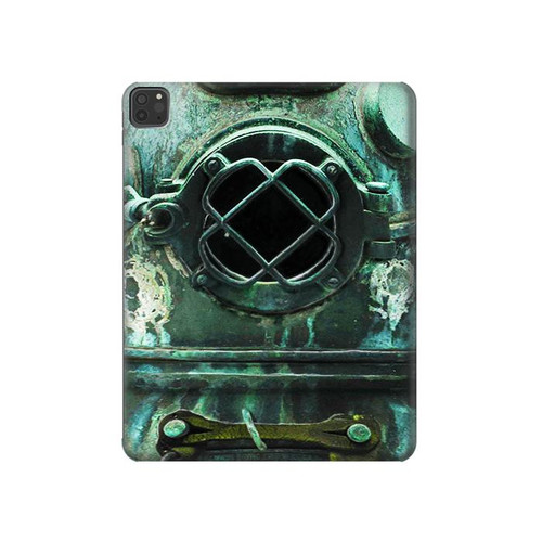 S2632 Antique Vintage Deep Sea Diver Helmet Hülle Schutzhülle Taschen für iPad Pro 11 (2021,2020,2018, 3rd, 2nd, 1st)