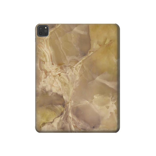 S3240 Yellow Marble Stone Hülle Schutzhülle Taschen für iPad Pro 11 (2021,2020,2018, 3rd, 2nd, 1st)