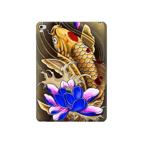 S1604 Carp Koi Fish Japanese Tattoo Hülle Schutzhülle Taschen für iPad Pro 12.9 (2015,2017)