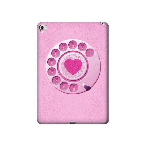S2847 Pink Retro Rotary Phone Hülle Schutzhülle Taschen für iPad Pro 12.9 (2015,2017)