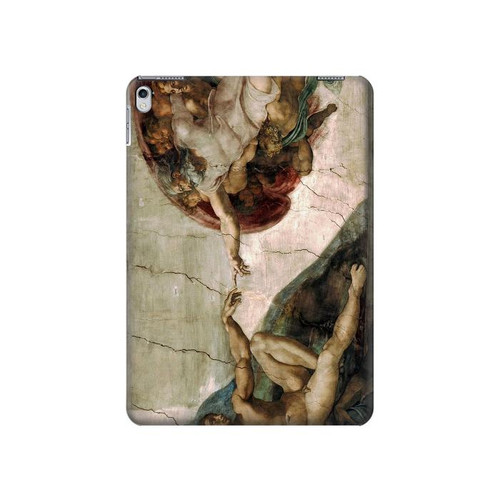 S0179 Michelangelo Creation of Adam Hülle Schutzhülle Taschen für iPad 9.7 (2017,2018), iPad 6, iPad 5