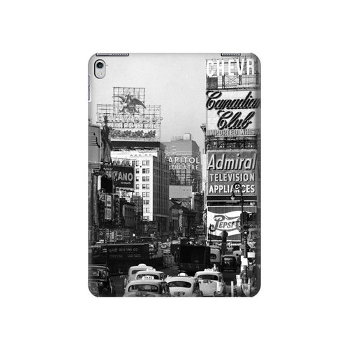 S0182 Old New York Vintage Hülle Schutzhülle Taschen für iPad 9.7 (2017,2018), iPad 6, iPad 5