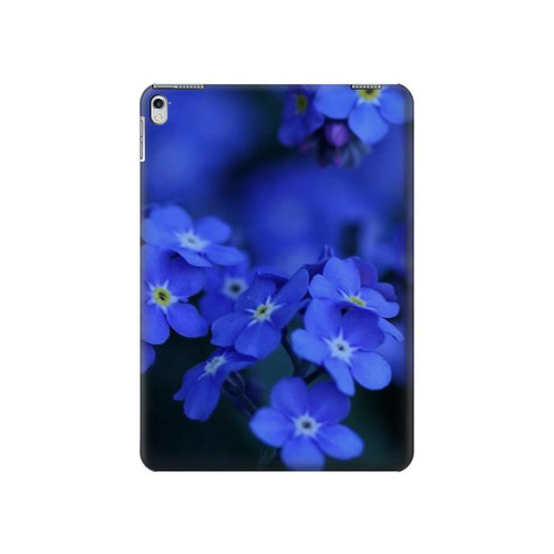 S0782 Forget me not Hülle Schutzhülle Taschen für iPad 9.7 (2017,2018), iPad 6, iPad 5