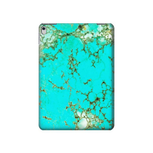 S2377 Turquoise Gemstone Texture Graphic Printed Hülle Schutzhülle Taschen für iPad 9.7 (2017,2018), iPad 6, iPad 5