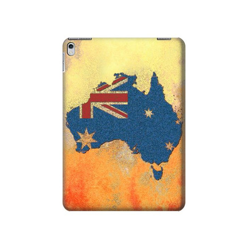 S2494 Australia Flag Map Rock Texture Hülle Schutzhülle Taschen für iPad 9.7 (2017,2018), iPad 6, iPad 5