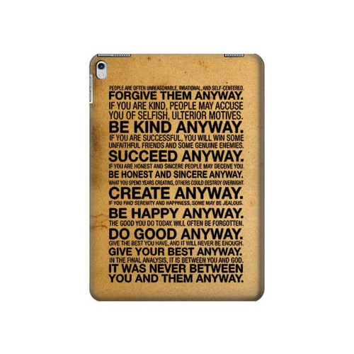 S2513 Mother Teresa Anyway Quotes Hülle Schutzhülle Taschen für iPad 9.7 (2017,2018), iPad 6, iPad 5