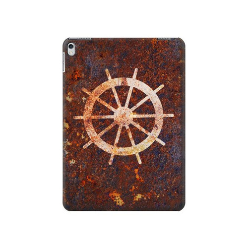 S2766 Ship Wheel Rusty Texture Hülle Schutzhülle Taschen für iPad 9.7 (2017,2018), iPad 6, iPad 5