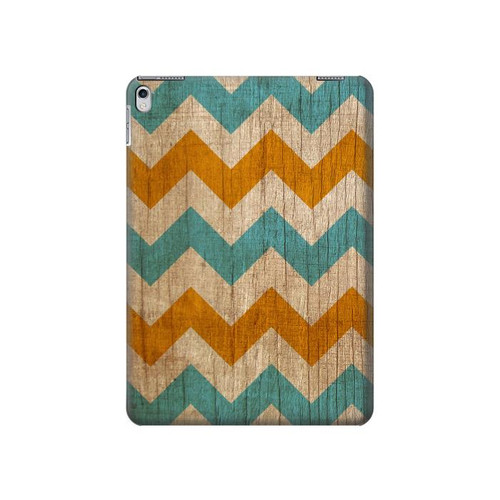 S3033 Vintage Wood Chevron Graphic Printed Hülle Schutzhülle Taschen für iPad 9.7 (2017,2018), iPad 6, iPad 5