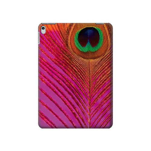 S3201 Pink Peacock Feather Hülle Schutzhülle Taschen für iPad 9.7 (2017,2018), iPad 6, iPad 5