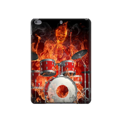 S1431 Skull Drum Fire Rock Hülle Schutzhülle Taschen für iPad Pro 10.5, iPad Air (2019, 3rd)