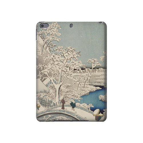 S3350 Utagawa Hiroshige Drum Bridge Yuhi Hill in Meguro Hülle Schutzhülle Taschen für iPad Pro 10.5, iPad Air (2019, 3rd)