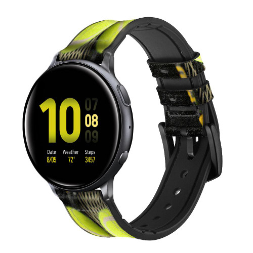 CA0008 Tennis Smart Watch Armband aus Leder und Silikon für Samsung Galaxy Watch, Gear, Active