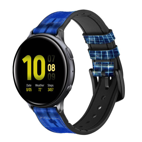 CA0315 Swimming Pool Smart Watch Armband aus Leder und Silikon für Samsung Galaxy Watch, Gear, Active