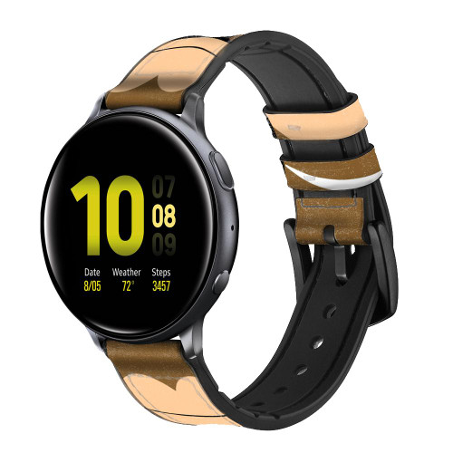 CA0419 Cute Grumpy Monkey Cartoon Smart Watch Armband aus Leder und Silikon für Samsung Galaxy Watch, Gear, Active