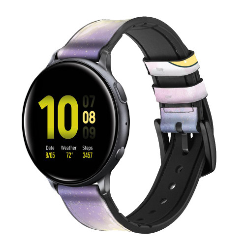 CA0779 Cute Unicorn Sleep Smart Watch Armband aus Leder und Silikon für Samsung Galaxy Watch, Gear, Active