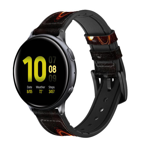 CA0830 Quantum Atom Smart Watch Armband aus Leder und Silikon für Samsung Galaxy Watch, Gear, Active