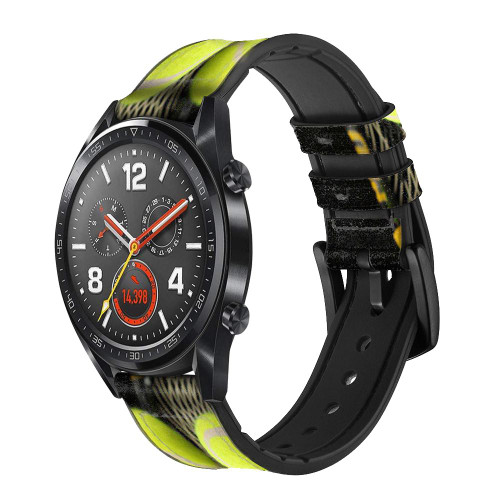 CA0008 Tennis Smart Watch Armband aus Leder und Silikon für Wristwatch Smartwatch