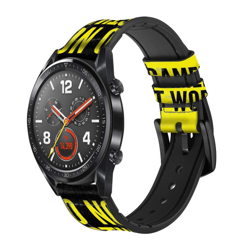CA0804 Gamer Work Smart Watch Armband aus Leder und Silikon für Wristwatch Smartwatch