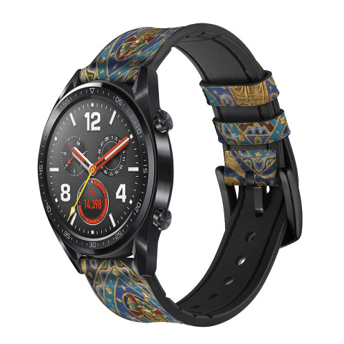CA0842 Book Cover Christ Majesty Smart Watch Armband aus Leder und Silikon für Wristwatch Smartwatch