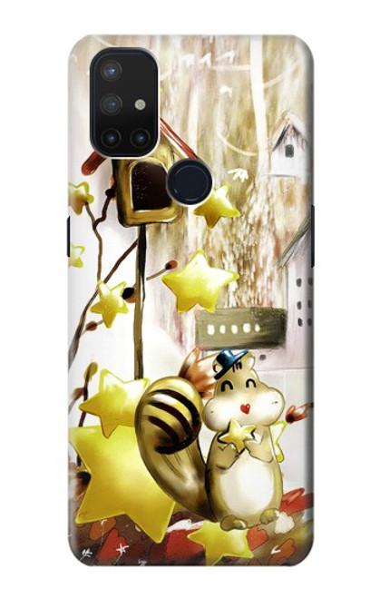 S0109 Cute Squirrel Cartoon Hülle Schutzhülle Taschen für OnePlus Nord N10 5G
