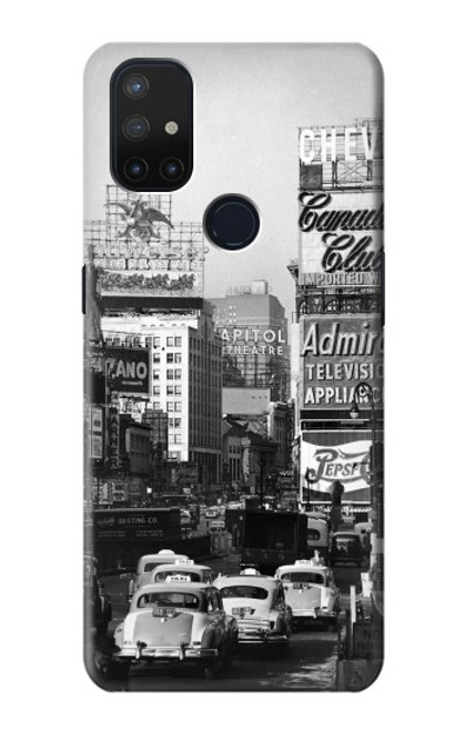 S0182 Old New York Vintage Hülle Schutzhülle Taschen für OnePlus Nord N10 5G