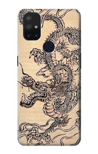 S0318 Antique Dragon Hülle Schutzhülle Taschen für OnePlus Nord N10 5G