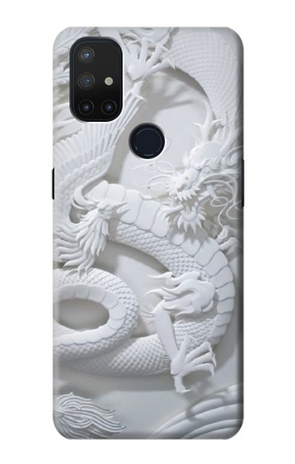 S0386 Dragon Carving Hülle Schutzhülle Taschen für OnePlus Nord N10 5G