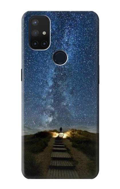 S0734 Stairway to Heaven Iceland Hülle Schutzhülle Taschen für OnePlus Nord N10 5G