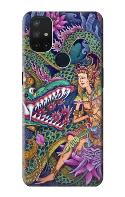S1240 Bali Painting Hülle Schutzhülle Taschen für OnePlus Nord N10 5G