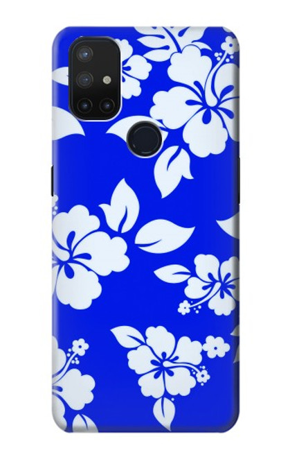S2244 Hawaiian Hibiscus Blue Pattern Hülle Schutzhülle Taschen für OnePlus Nord N10 5G