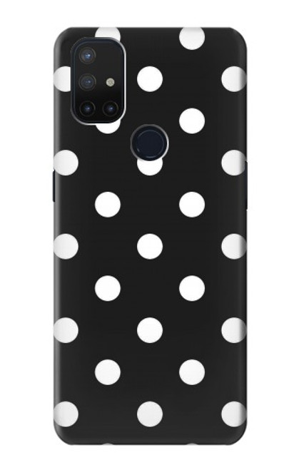 S2299 Black Polka Dots Hülle Schutzhülle Taschen für OnePlus Nord N10 5G