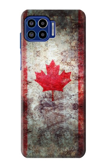 S2490 Canada Maple Leaf Flag Texture Hülle Schutzhülle Taschen für Motorola One 5G