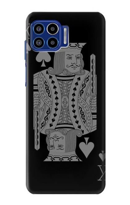 S3520 Black King Spade Hülle Schutzhülle Taschen für Motorola One 5G