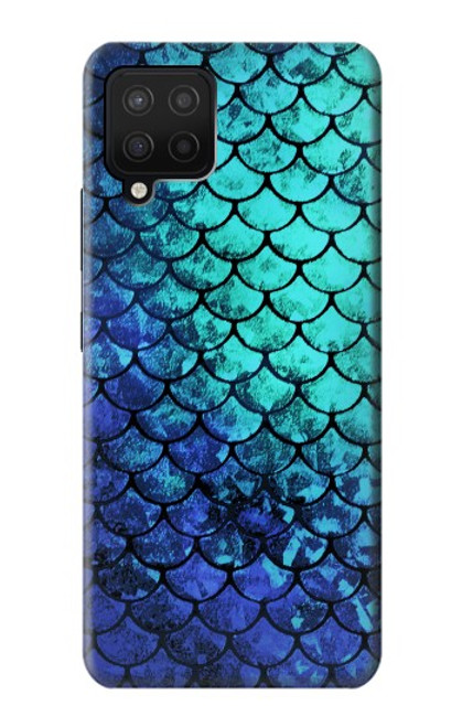 S3047 Green Mermaid Fish Scale Hülle Schutzhülle Taschen für Samsung Galaxy A42 5G