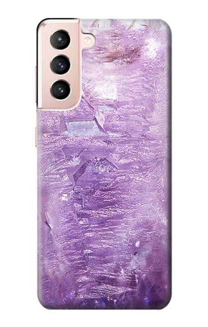 S2690 Amethyst Crystals Graphic Printed Hülle Schutzhülle Taschen für Samsung Galaxy S21 5G