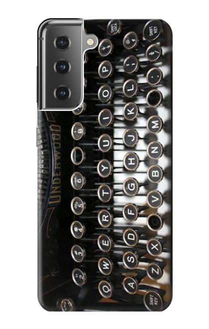 S0620 Typewriter Hülle Schutzhülle Taschen für Samsung Galaxy S21 Plus 5G, Galaxy S21+ 5G