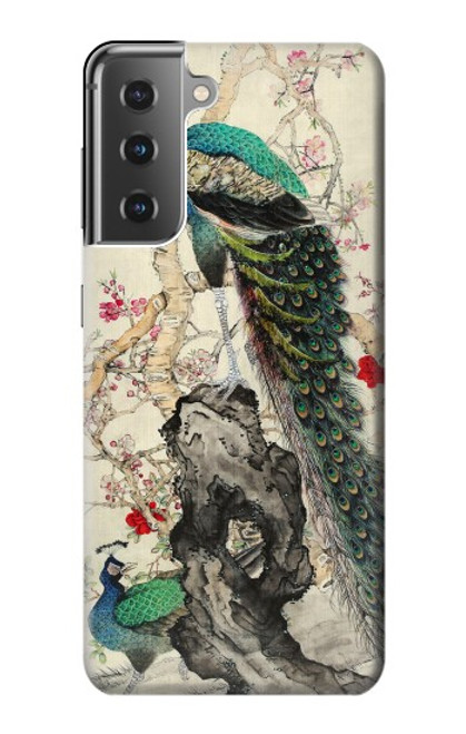 S2086 Peacock Painting Hülle Schutzhülle Taschen für Samsung Galaxy S21 Plus 5G, Galaxy S21+ 5G
