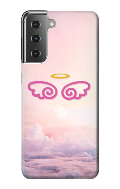 S2514 Cute Angel Wings Hülle Schutzhülle Taschen für Samsung Galaxy S21 Plus 5G, Galaxy S21+ 5G