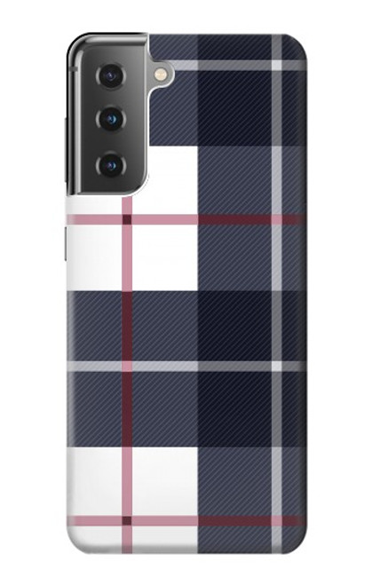 S3452 Plaid Fabric Pattern Hülle Schutzhülle Taschen für Samsung Galaxy S21 Plus 5G, Galaxy S21+ 5G