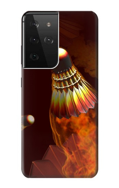 S1239 Badmintons Hülle Schutzhülle Taschen für Samsung Galaxy S21 Ultra 5G