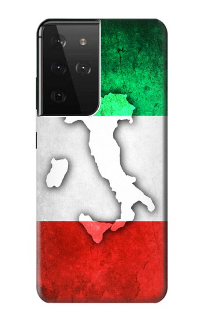 S2338 Italy Flag Hülle Schutzhülle Taschen für Samsung Galaxy S21 Ultra 5G