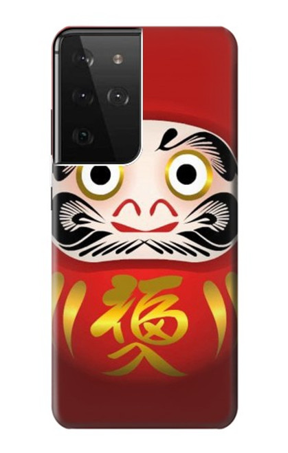 S2839 Japan Daruma Doll Hülle Schutzhülle Taschen für Samsung Galaxy S21 Ultra 5G