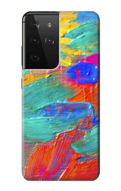 S2942 Brush Stroke Painting Hülle Schutzhülle Taschen für Samsung Galaxy S21 Ultra 5G