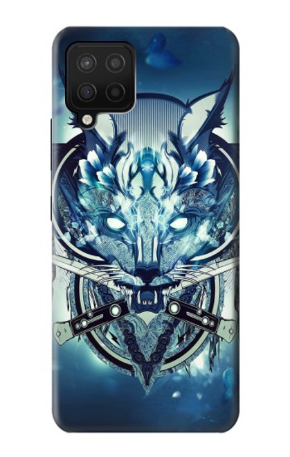 S1135 Wolf with knives Rock Hülle Schutzhülle Taschen für Samsung Galaxy A12